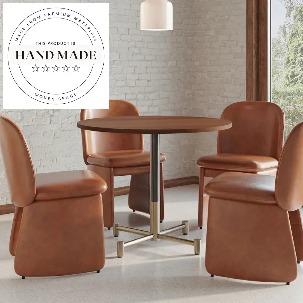 Sleek Metal Pedestal Rectangle Commercial & Home Dining Table