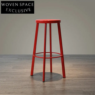 Sleek Modern Durable Backless Metal Bar Stool for Kitchen and Bar