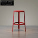 Sleek Modern Durable Backless Metal Bar Stool for Kitchen and Bar
