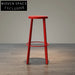 Sleek Modern Durable Backless Metal Bar Stool for Kitchen and Bar