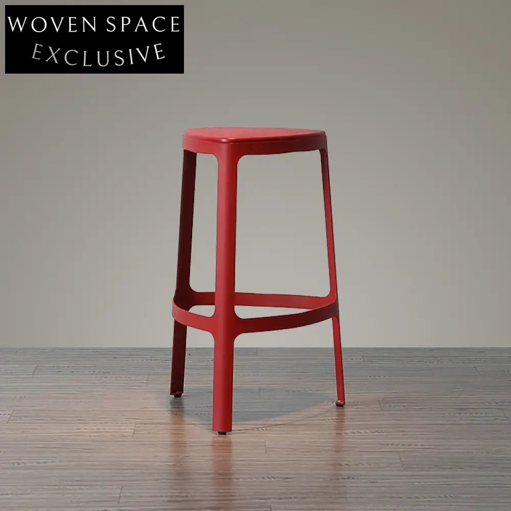 Sleek Modern Durable Backless Metal Bar Stool for Kitchen and Bar