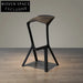 Sleek Modern Durable Backless Metal Bar Stool for Kitchen and Bar