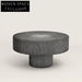 Sleek Modern Fiberglass Round Nesting Coffee Table Set