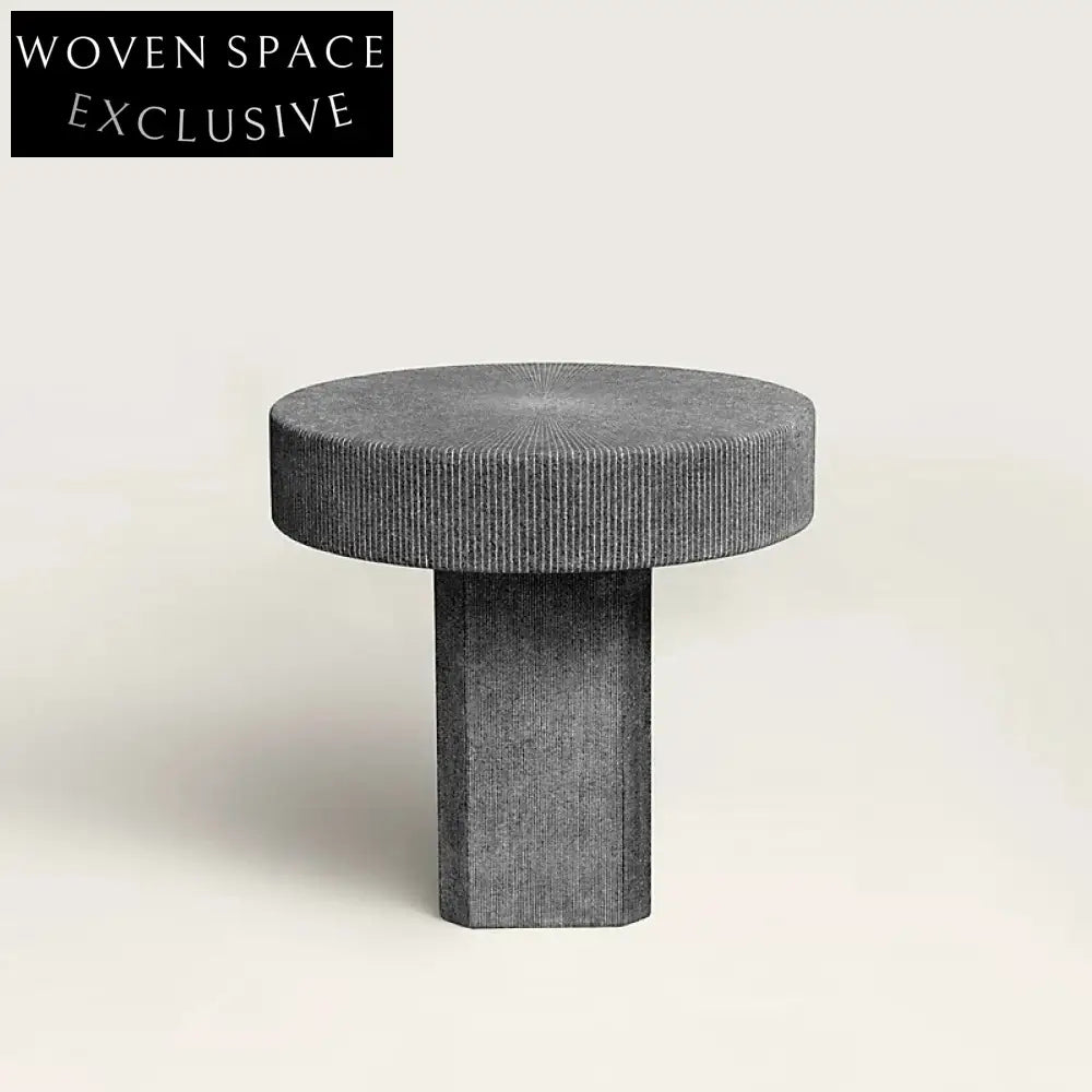 Sleek Modern Fiberglass Round Nesting Coffee Table Set