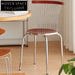 Sleek Modern High-Back Metal Dining Chair for Restaurant and Cafe