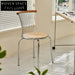 Sleek Modern High-Back Metal Dining Chair for Restaurant and Cafe