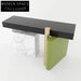 Sleek Modern Living Room Console Table with Metal Top and Elegant Marble Base