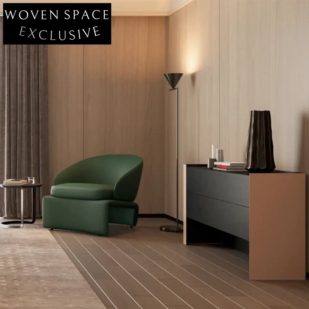 Sleek Modern Living Room Side Table TV Cabinet with Six Drawers