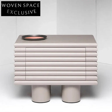 Sleek Modern MDF TV Stand Cabinet & Bedroom Nightstand Furniture Set