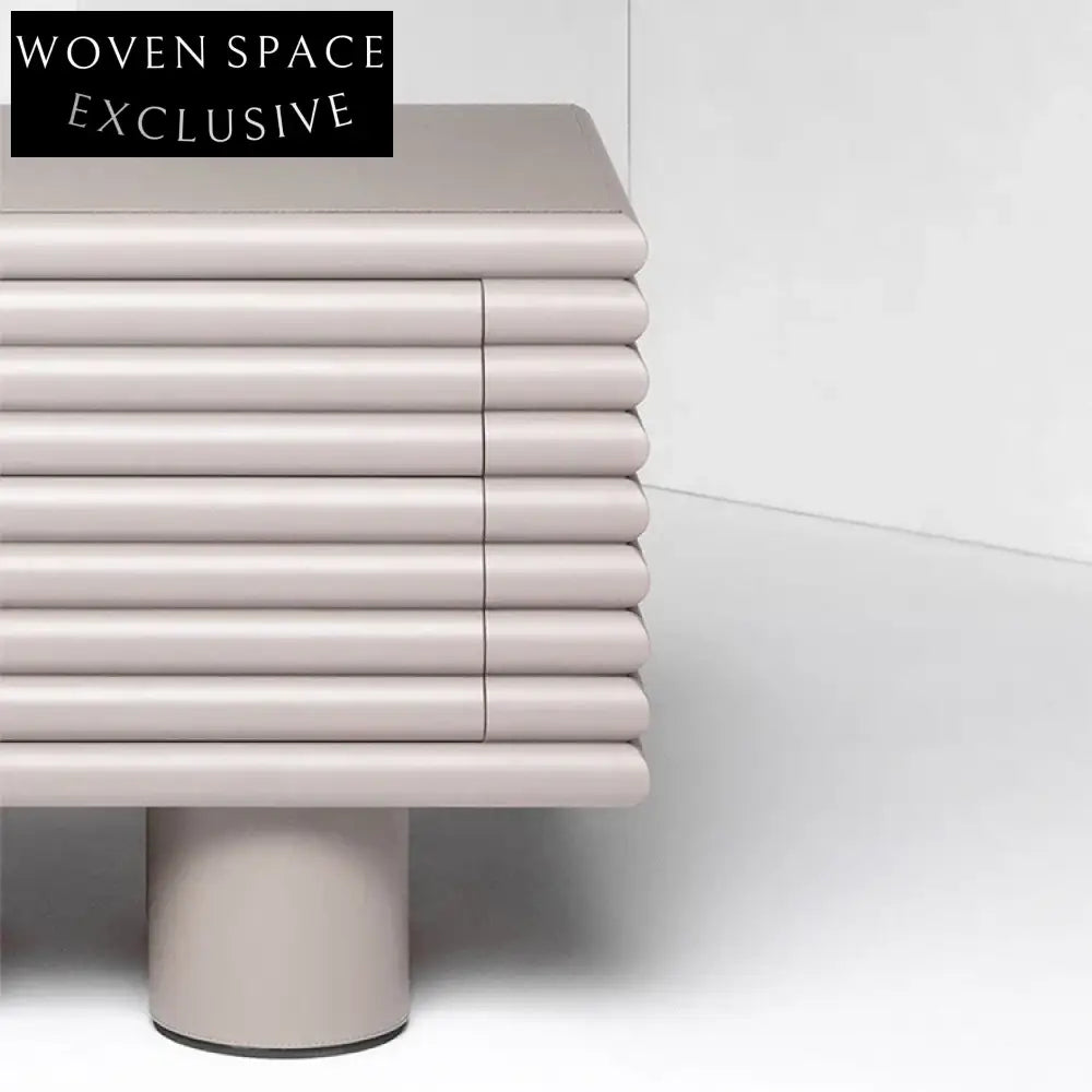 Sleek Modern MDF TV Stand Cabinet & Bedroom Nightstand Furniture Set