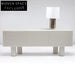 Sleek Modern MDF TV Stand Cabinet & Bedroom Nightstand Furniture Set