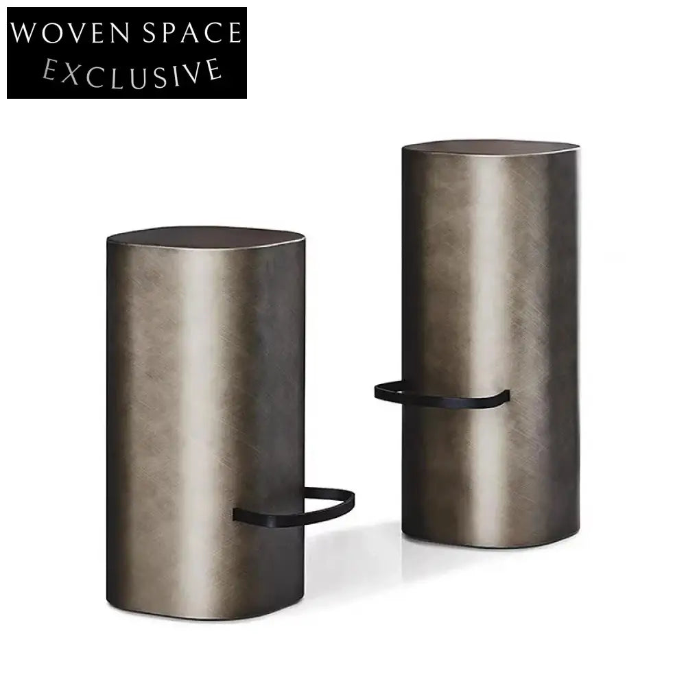 Sleek Modern Metal Bar Stool Counter Height Chair for Contemporary Kitchens