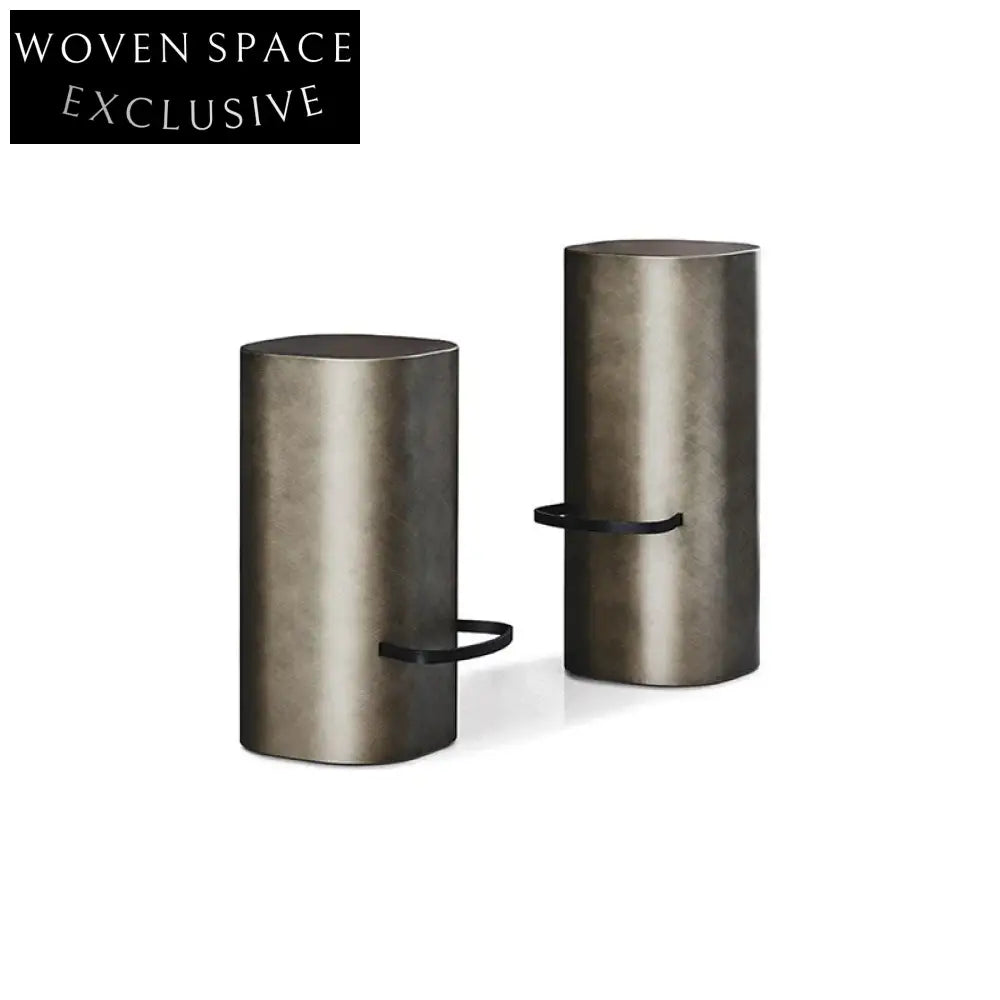 Sleek Modern Metal Bar Stool Counter Height Chair for Contemporary Kitchens