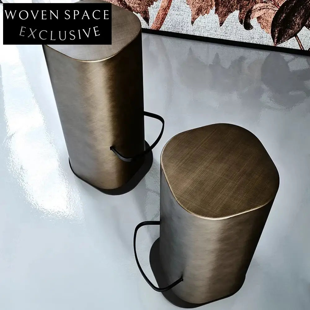 Sleek Modern Metal Bar Stool Counter Height Chair for Contemporary Kitchens