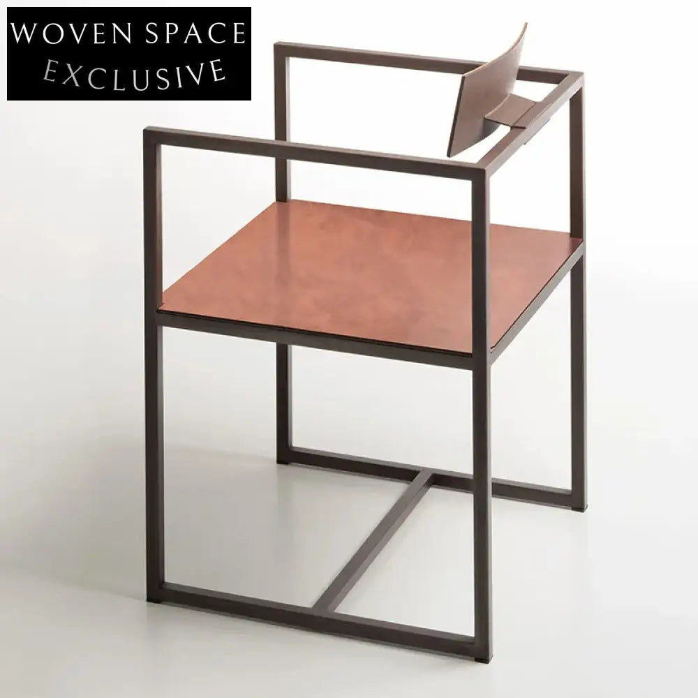 Sleek Modern Metal Dining Chair & Rectangular Table Set for Home