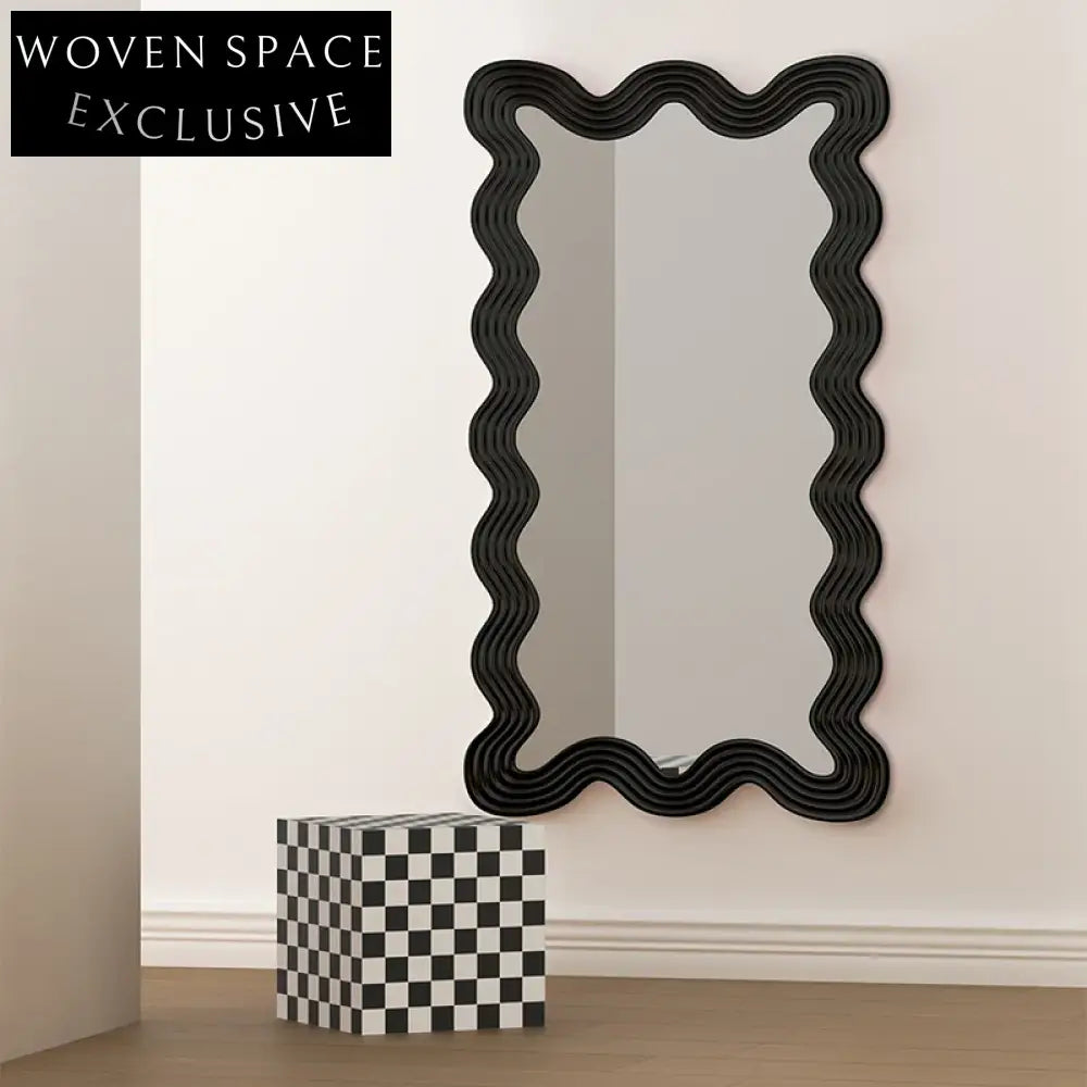 Sleek Modern Metal Framed Decorative Full-Length Wall Mirror