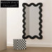 Sleek Modern Metal Framed Decorative Full-Length Wall Mirror