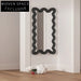 Sleek Modern Metal Framed Decorative Full-Length Wall Mirror
