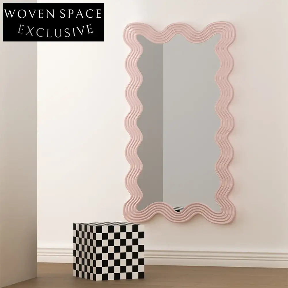 Sleek Modern Metal Framed Decorative Full-Length Wall Mirror