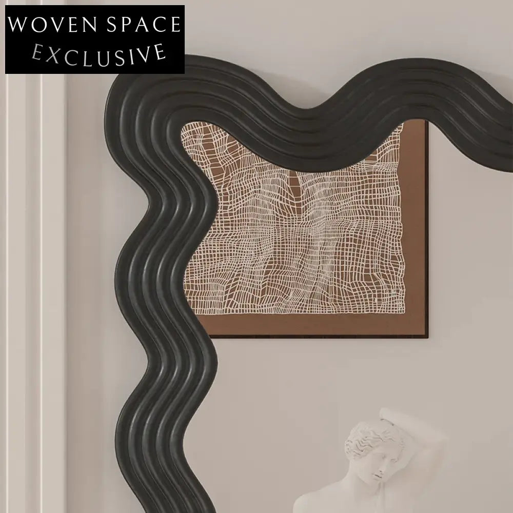 Sleek Modern Metal Framed Decorative Full-Length Wall Mirror