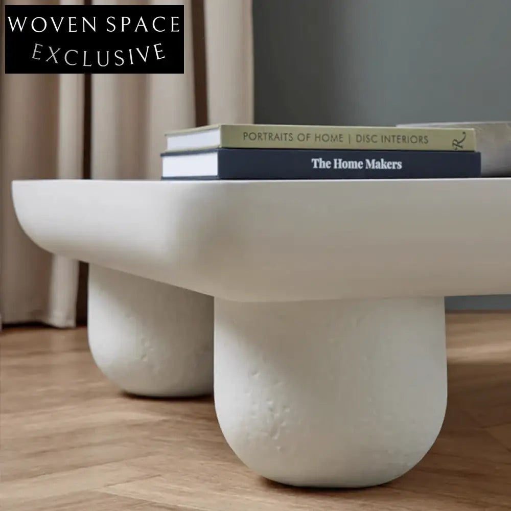 Sleek Modern Rectangular Cement Coffee Table for Versatile Indoor Outdoor Use