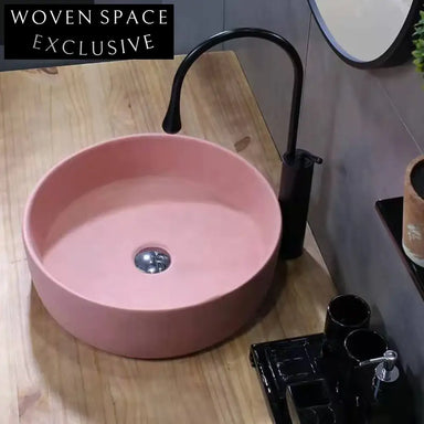 Sleek Modern Solid Surface Countertop Bathroom Basin - Durable Artificial Stone Vanity Sink