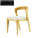 Sleek Modern Solid Wood Dining Chair with Plush PU Leather Cushion