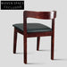 Sleek Modern Solid Wood Dining Chair with Plush PU Leather Cushion