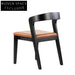 Sleek Modern Solid Wood Dining Chair with Plush PU Leather Cushion