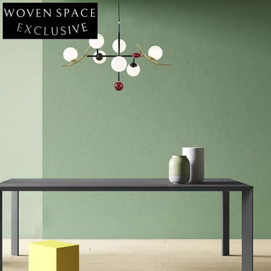 Sleek Modern Stainless Steel Globe LED Ceiling Light Fixture for Dining