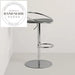 Sleek Modern Swivel Leather Height-Adjustable Bar Stool