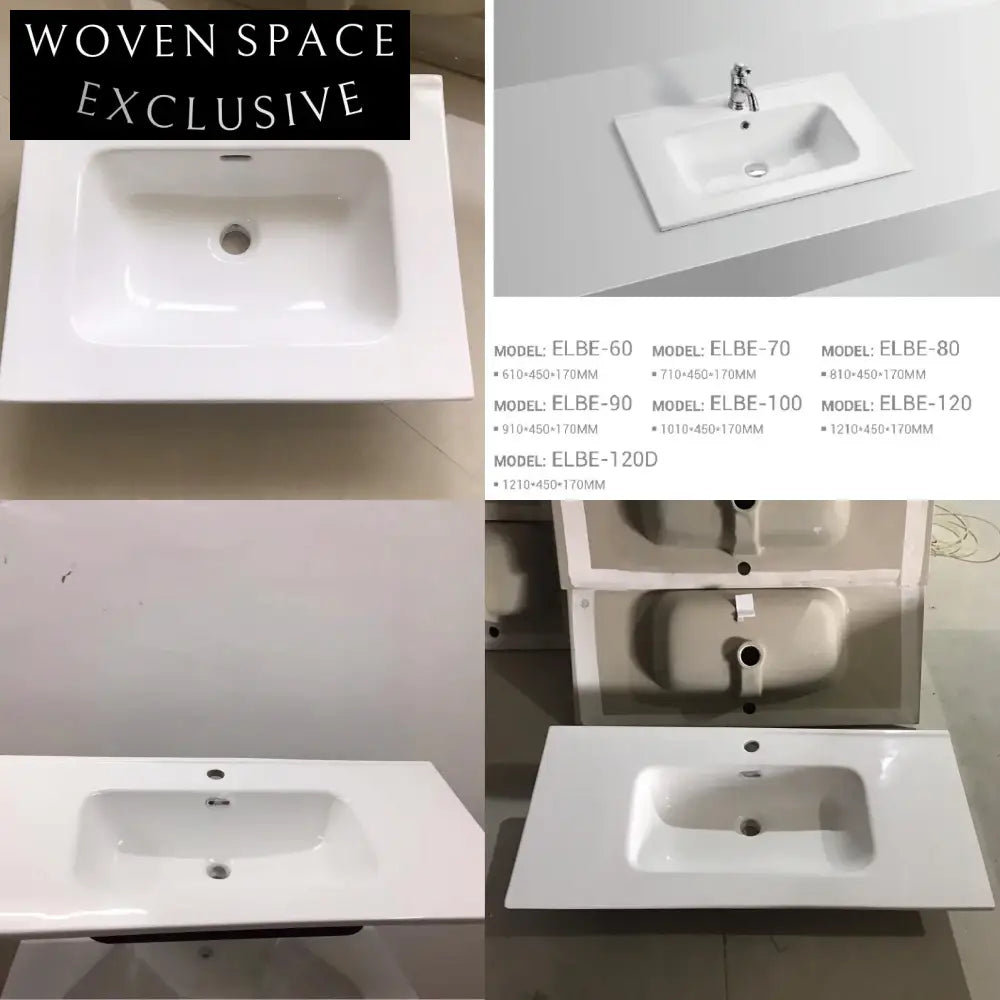 Sleek Modern Thin Edge Ceramic Bathroom Vanity Wash Basin for Contemporary Homes