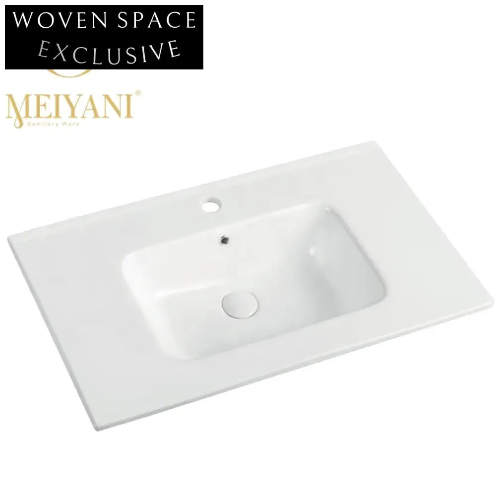 Sleek Modern Thin Edge Ceramic Bathroom Vanity Wash Basin for Contemporary Homes