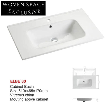 Sleek Modern Thin Edge Ceramic Bathroom Vanity Wash Basin for Contemporary Homes