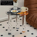 Sleek Modern Triangle Black Acrylic 3-Leg Accent Coffee Table