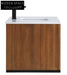 Sleek Modern Wall Hung Bathroom Vanity Cabinet with Wood Veneer Finish