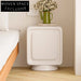 Sleek Modern White Wood Storage Drawer Bedside Night Stand