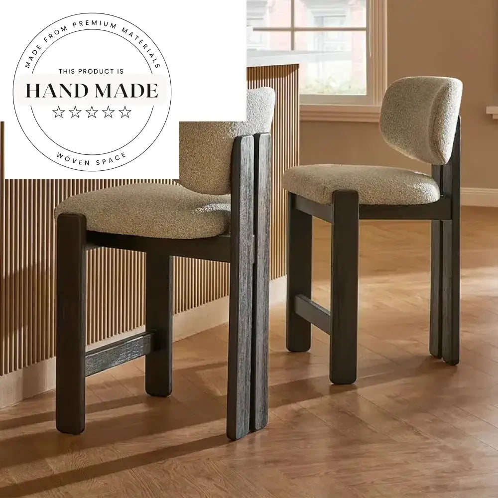 Sleek Modern Wooden Counter Bar Stool for Kitchen, Hotel, or Club