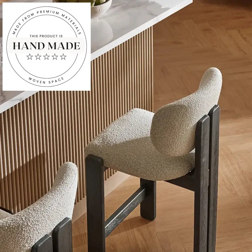 Sleek Modern Wooden Counter Bar Stool for Kitchen, Hotel, or Club