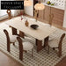 Sleek Nordic Modern Minimalist Veneer Top Ash Wood Dining Table