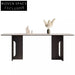 Sleek Nordic Modern Minimalist Veneer Top Ash Wood Dining Table