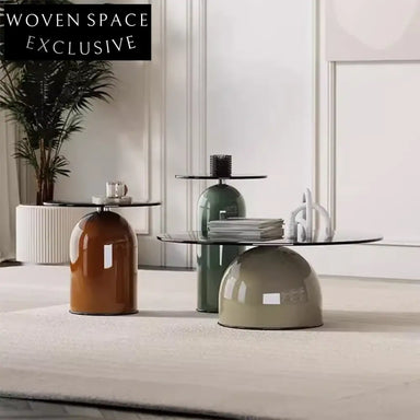 Sleek Nordic Tempered Glass Coffee Table with Stainless Steel Base for Modern Homes