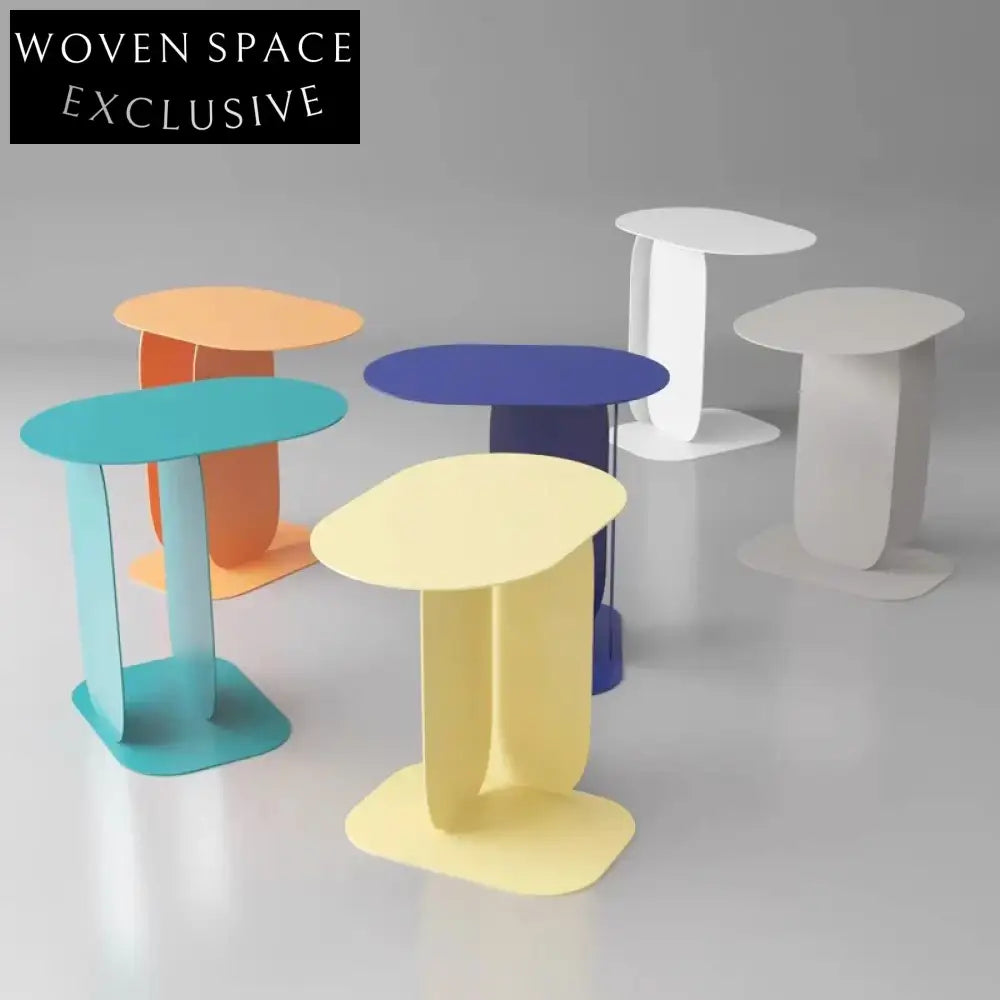 Sleek Nordic Wrought Iron Coffee Table - Modern Metal Living Room Accent