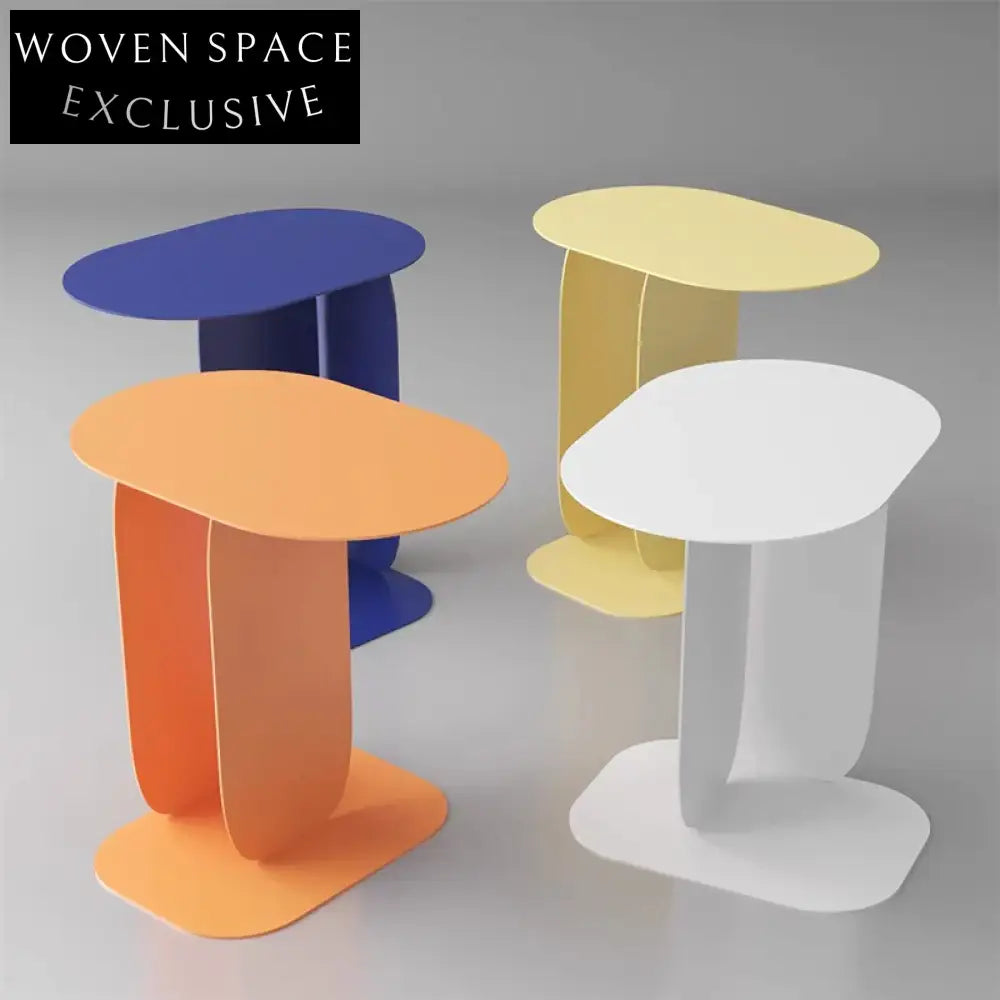 Sleek Nordic Wrought Iron Coffee Table - Modern Metal Living Room Accent