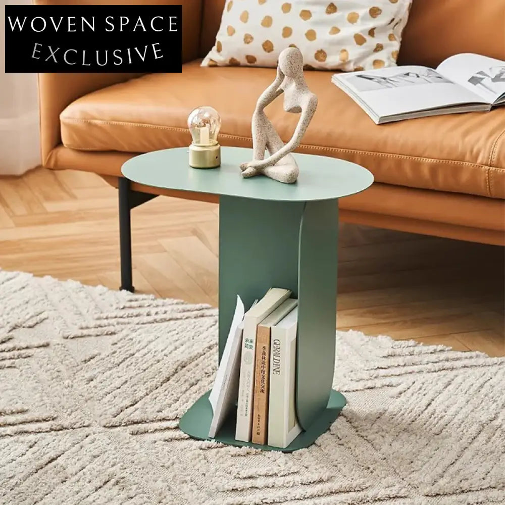 Sleek Nordic Wrought Iron Coffee Table - Modern Metal Living Room Accent
