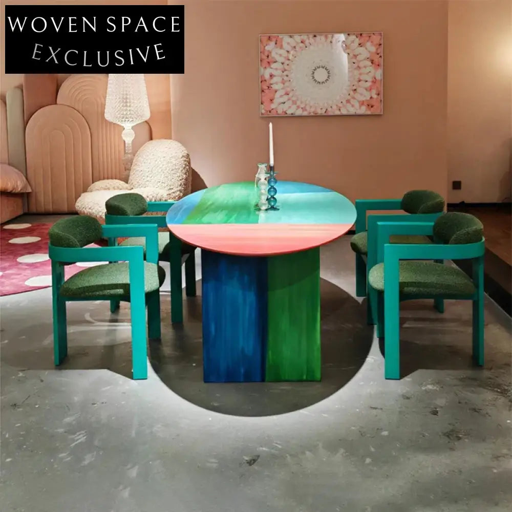 Sleek Northern Modern Dining Table Set, Durable Plywood & MDF, Versatile Design
