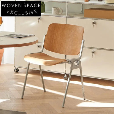 Sleek Plywood & Metal Modern Dining Chair for Cafe & Restaurant