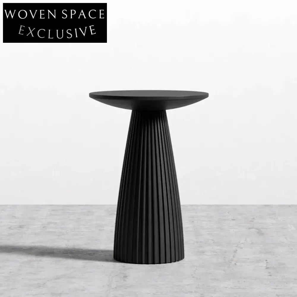 Sleek Round Fiberglass Coffee Table Side Table Accent Piece