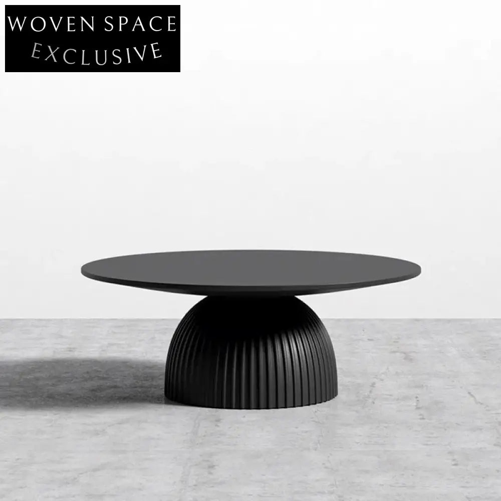 Sleek Round Fiberglass Coffee Table Side Table Accent Piece