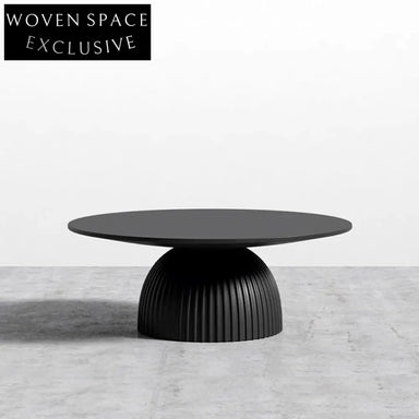Sleek Round Fiberglass Coffee Table Side Table Accent Piece